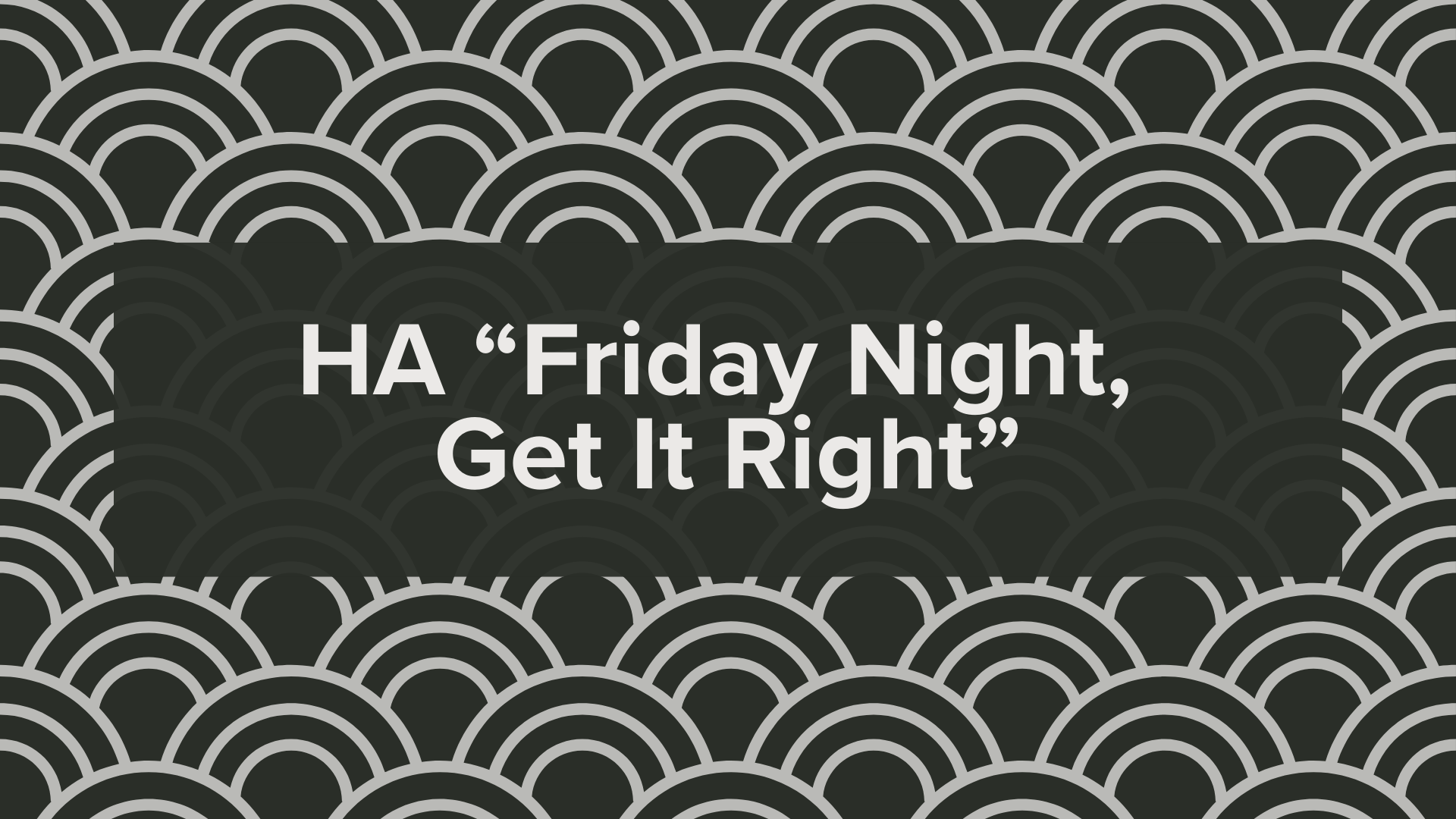 Heroin Anonymous "Friday Night, Get It Right"