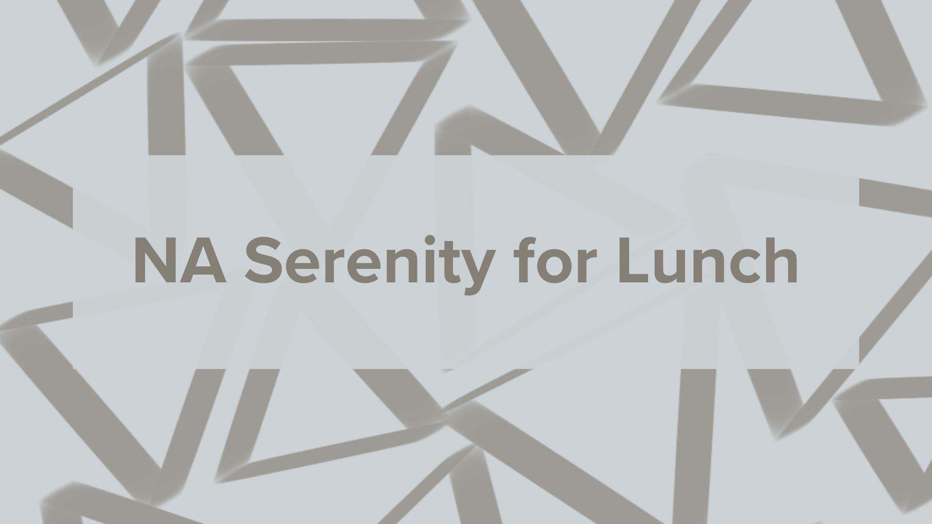 Narcotics Anonymous Serenity for Lunch